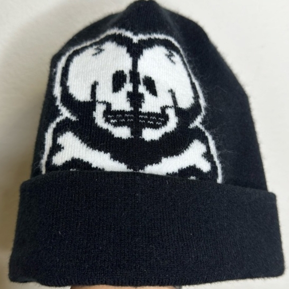 TOKIDOKI Double Skull Beanie/Toque/Skully/Wooly Hat/Toboggan/Knit Cap/Snow Cap - Picture 7 of 16